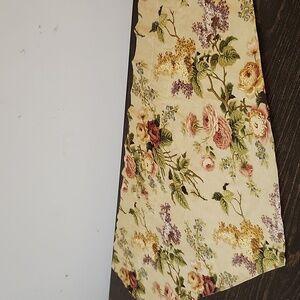 Waverly 3 Emmas Garden valances floral beige cottagecore print